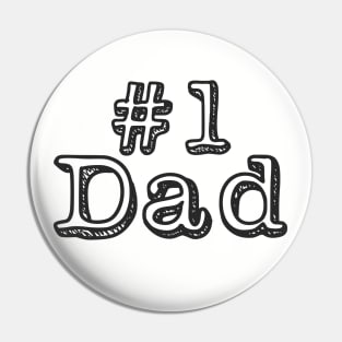 Dad Father's Day Number One Gifts Pin