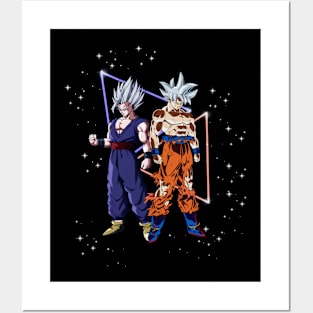 Tableau crossover Naruto et Dragon Ball Z