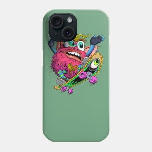 Furryball Skater. Phone Case