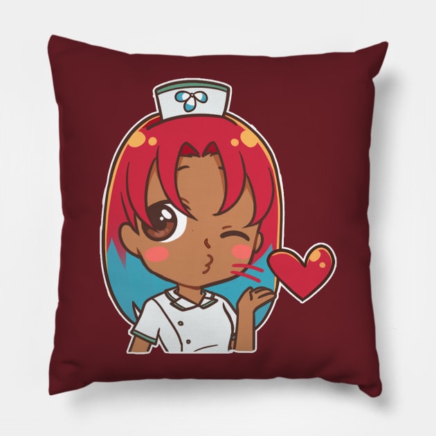 Sending My Love! Nurse Nila Anime Character Pillow by zim9