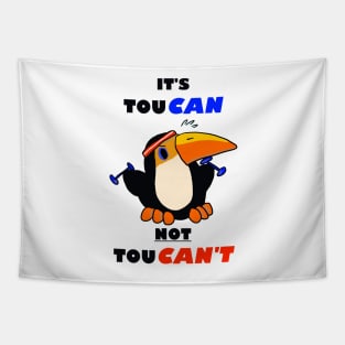 Motivational Toucan Tapestry