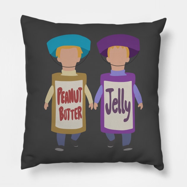 PB & J Andy and Ollie Pillow by gray-cat