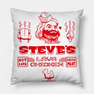 Steve's Lava Chicken Shirt Song Minecraft Movie Women Men Lava Chicken Restaurant Pillow