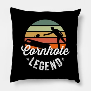 Cornhole Shirt Funny Bean Bag Toss Shirts Cornhole Legend Pillow