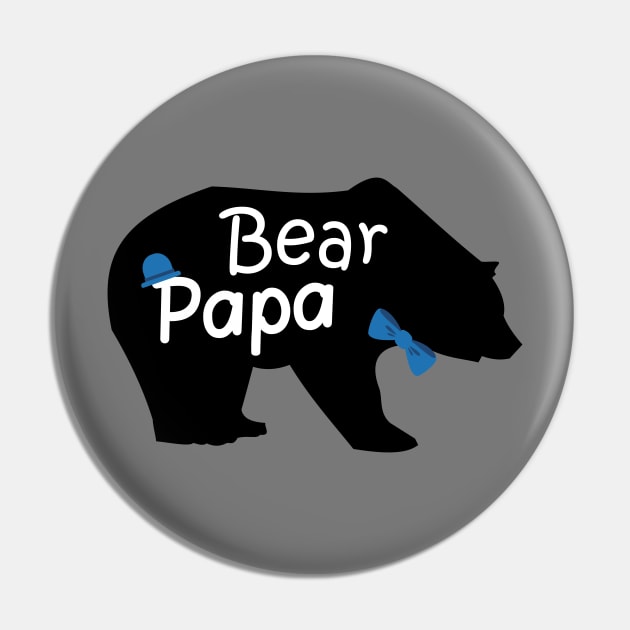 Bear Papa On Pin by Shop Ovov