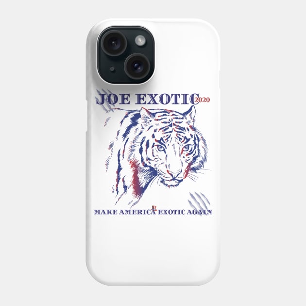 Funny Squatch King Threads Joe Exotic 2020 Make America Exotic Again Adult T-Shirt Phone Case by Meryarts