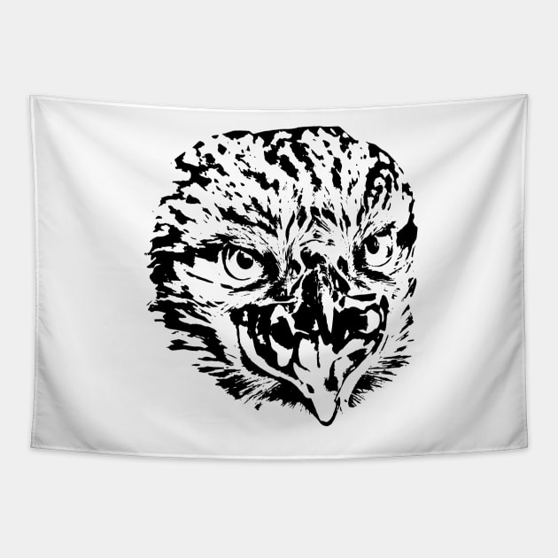 Eagle head predators Tapestry by Hujer