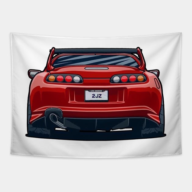 Toyota Supra Tapestry by idkco