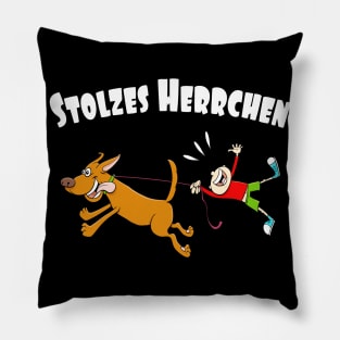 Stolzes Herrchen lustiges Hundeliebhaber Geschenk Pillow