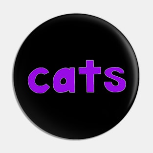 This is the word CATS Pin