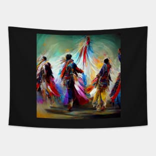 Colorful Tribal Dance- best selling Tapestry