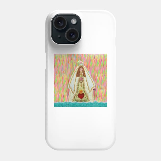 Virgencita del Valle Phone Case by DoritaArtes