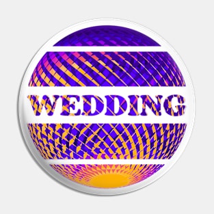 Wedding discoball Pin