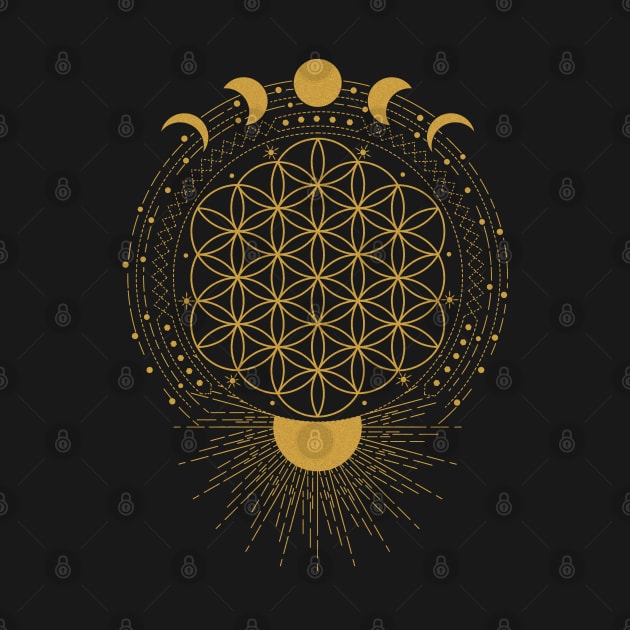 Flower Of Life | Sun and Moon by CelestialStudio