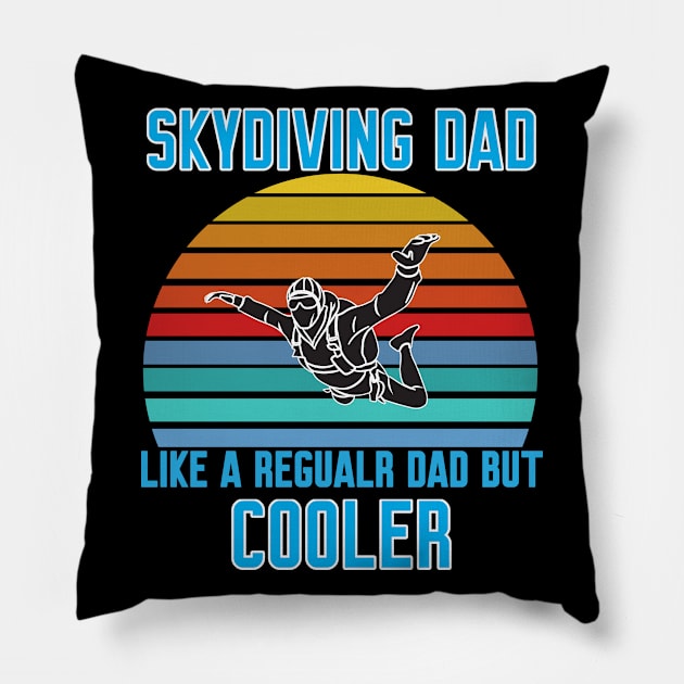 Funny Skydiving Dad Pillow by Work Memes