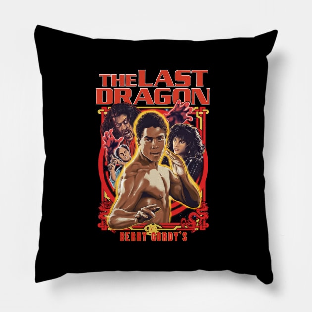the last dragon legend Pillow by Regx Food Cosmic