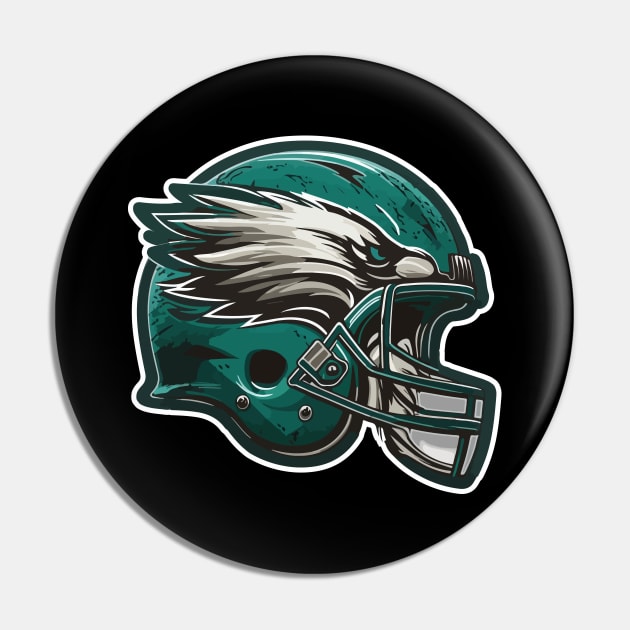 Go Birds helmet Pin by vectrus