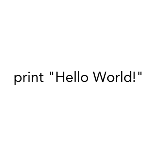 Python Hello World Programmer T-Shirt