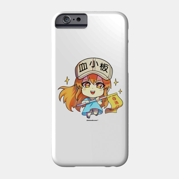 hataraku saibou cells at work platelet chan platelet phone case teepublic teepublic