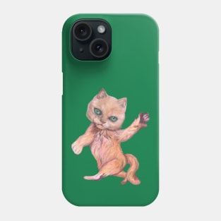 Playful Kitten with Green Eyes Phone Case