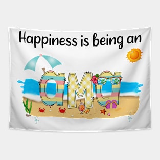 Happiness Is Being An Ama Summer Beach Happy Mother's Day Tapestry