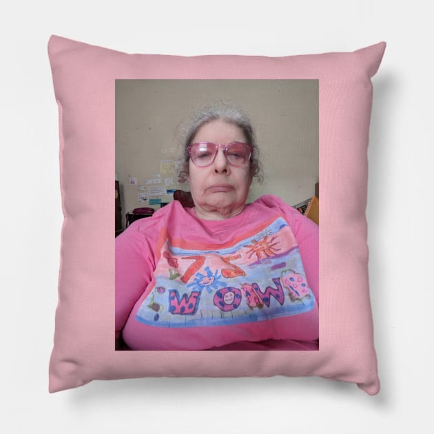 Judy says happy 75 Pillow by JudyOriginalz