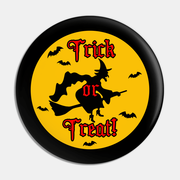 Witch Trick or Treat Pin by Scar