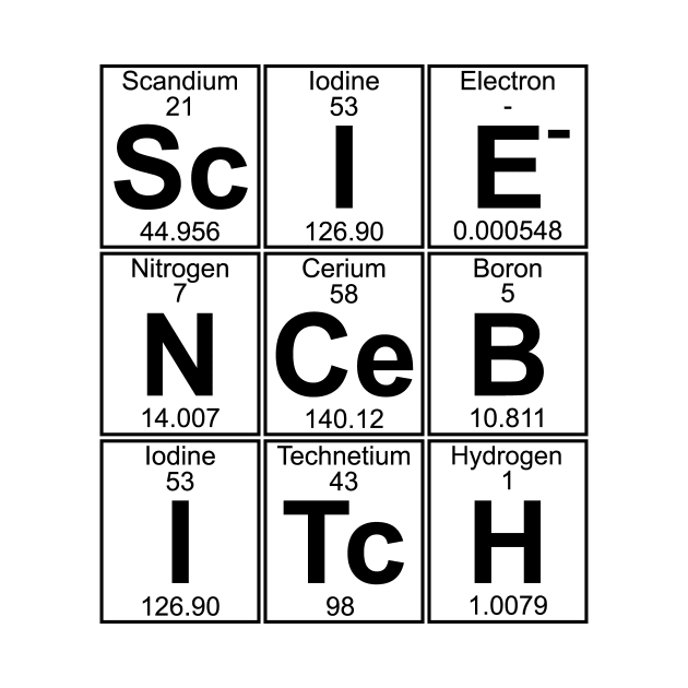 Sc-I-E-N-Ce B-I-Tc-H (science bitch) by Donald Hugens