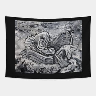 Another Rowing Fish Tapestry