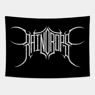 "RAINDROPS" metal logo Tapestry