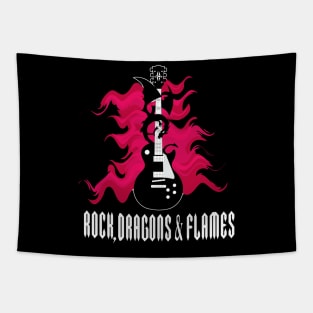 Rock, Dragons and Flames Tapestry