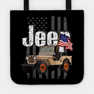 Jeep CJ-2A Jeepcar JEEP Flag Tote