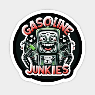 HotRod - Vintage Retro : Weirdly Smiling Gasoline Guru Magnet