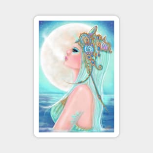 Daughter of the ocean by Renee Lavoie Magnet