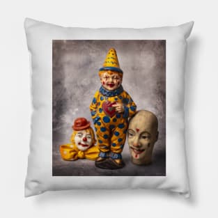 Three Clowns Pillow