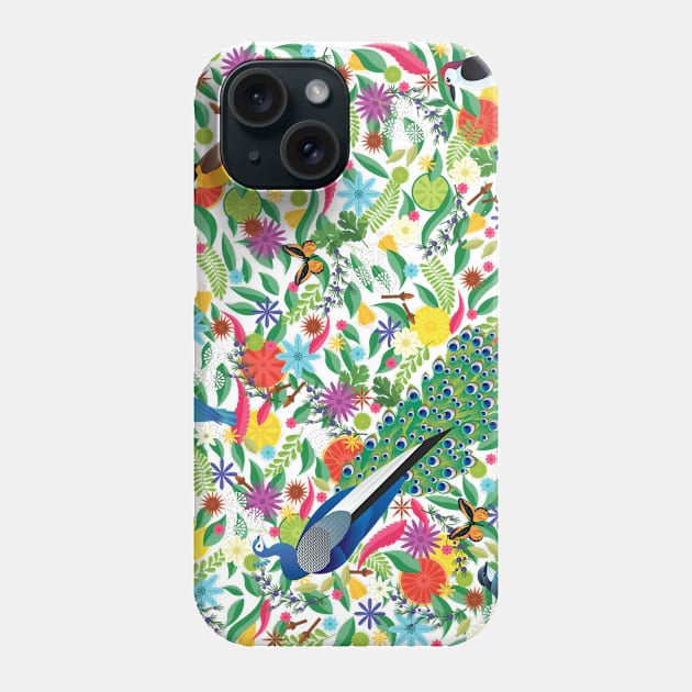 Birds and Butterflies Phone Case by jamesboast