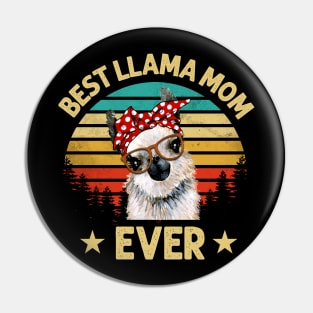 Best Llama Mom Ever Pin