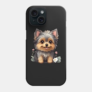 Cute yorkshire puppy Phone Case