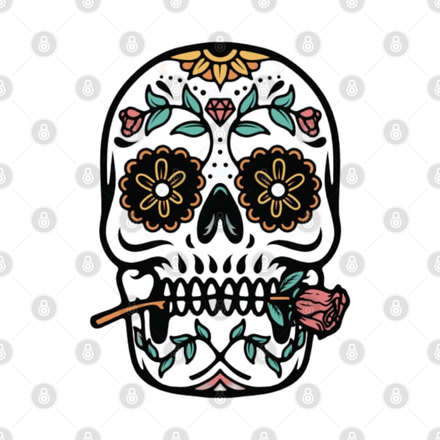 Mexican ornament skull by Rakos_merch