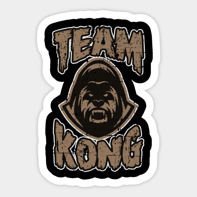 Team King Kong For The Upcoming King Kong Vs Godzilla Movie King Kong Pegatina Teepublic Mx 1 gigantesco gorila que habita en la isla calavera. team king kong for the upcoming king kong vs godzilla movie