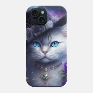 Magician White British Shorthair Cat Phone Case