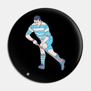 Shinty - Ball Player - Scottish National Game Pin