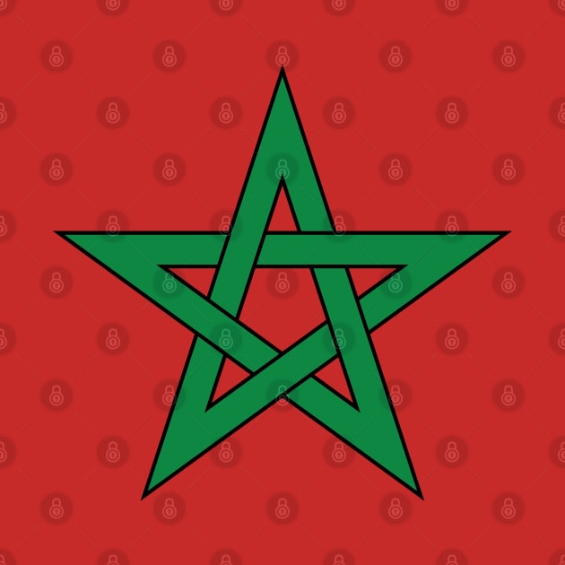 Morocco - Moroccan Flag by enigmaart