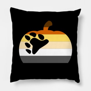 Halloween Pumpkin LGBT Flag Bear Brotherhood Pillow