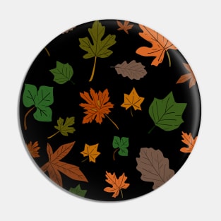 set of colorful leaves pattern Pin