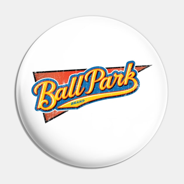 Ball Park // Buns and Rolls Vintage Pin by Super Cell Art