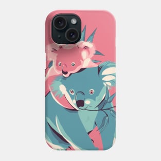 Baby and mum Koalas Phone Case