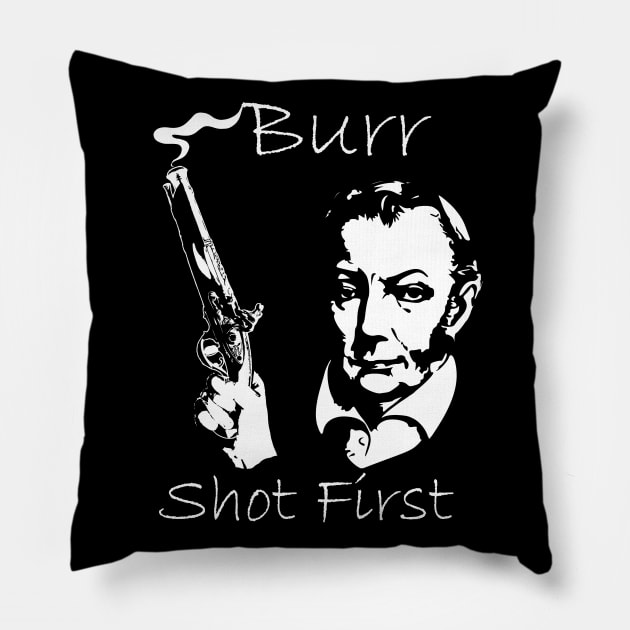 Burr Shot First Pillow by Nerd_art