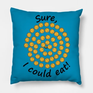 I Could Eat Food Pizza Spiral Pillow