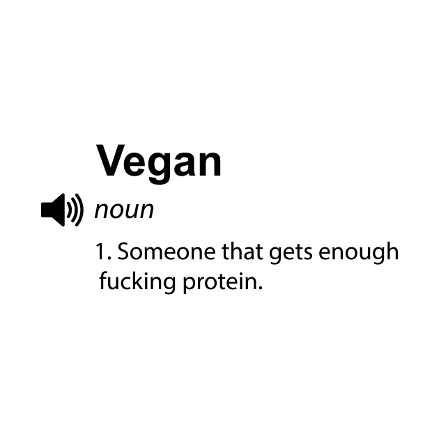 Funny vegan definition - - Women Men Sticker by Thevegansociety